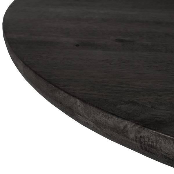 Bibianna Dining Table - Worn Black Marble