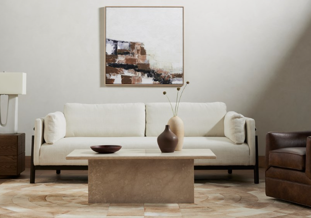 ARUM COFFEE TABLE-CREAM MARBLE