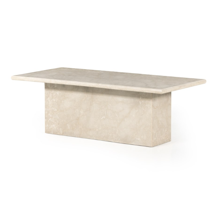 ARUM COFFEE TABLE-CREAM MARBLE