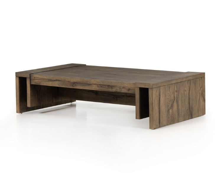 BEAM COFFEE TABLE-RUSTIC FAWN VENEER