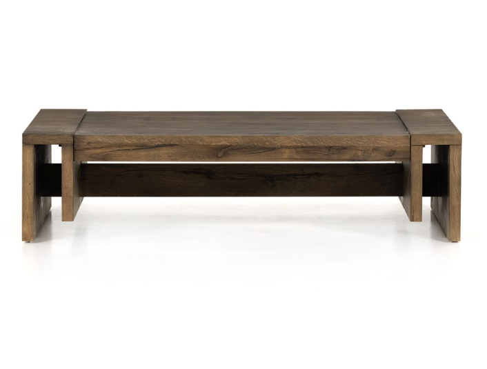 BEAM COFFEE TABLE-RUSTIC FAWN VENEER