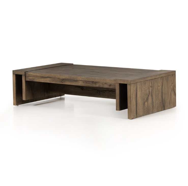 BEAM COFFEE TABLE-RUSTIC FAWN VENEER