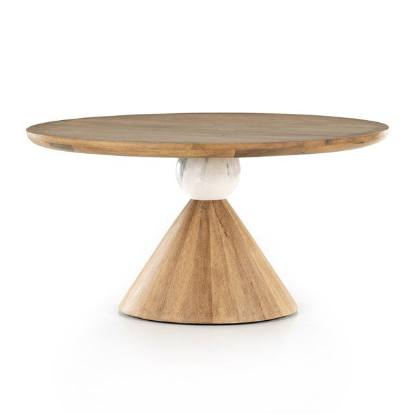 Bibianna Dining Table - White Marble