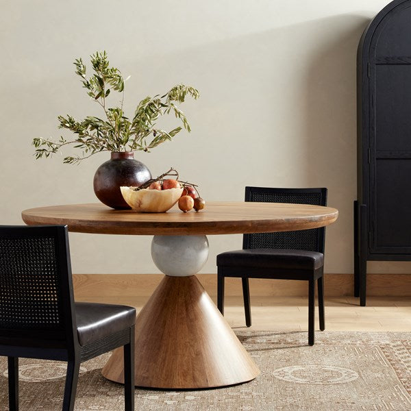 Bibianna Dining Table - White Marble