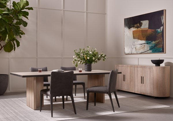 Cross Dining Table Ashen Walnut