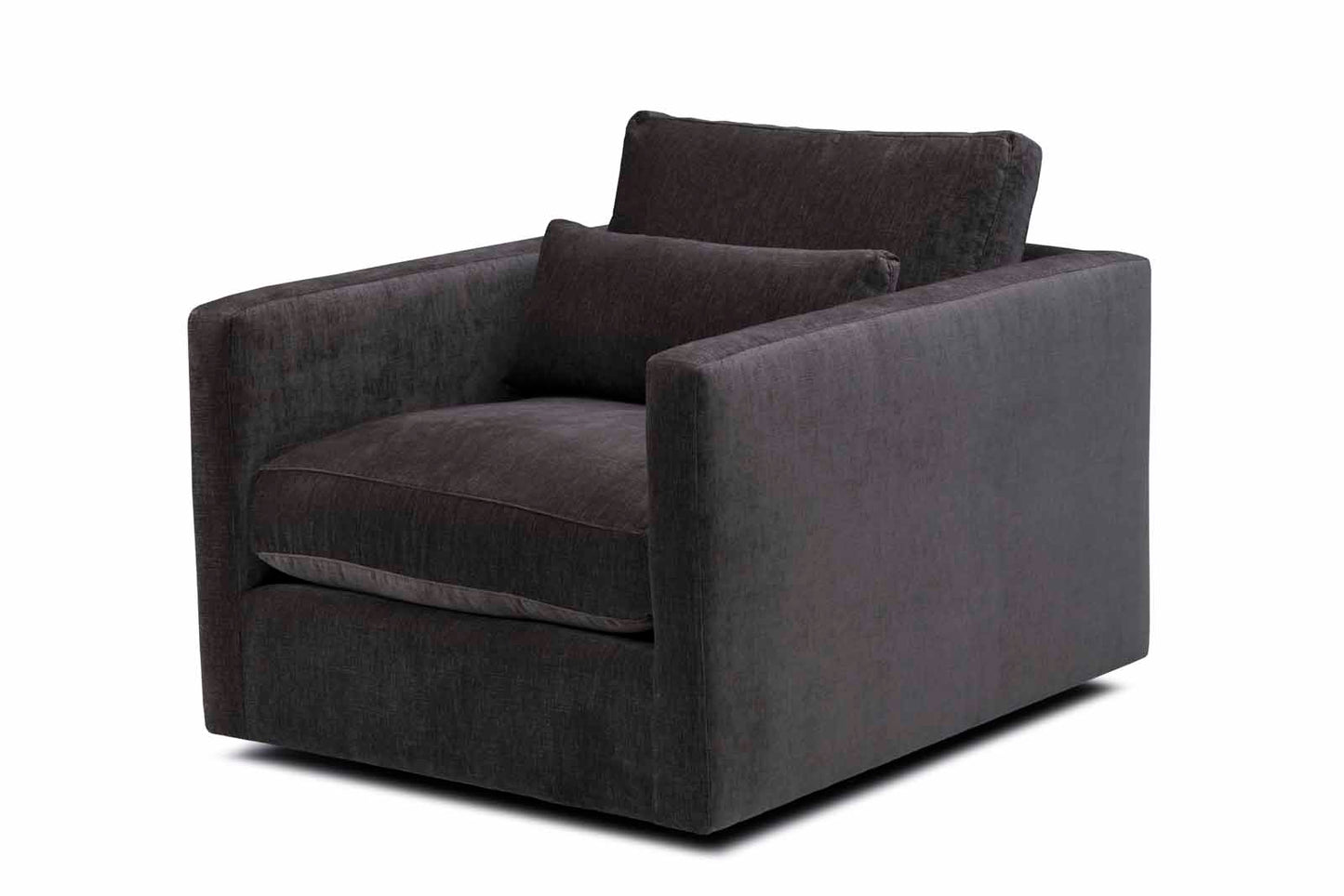 Emory Swivel Chair in Vickie Otter