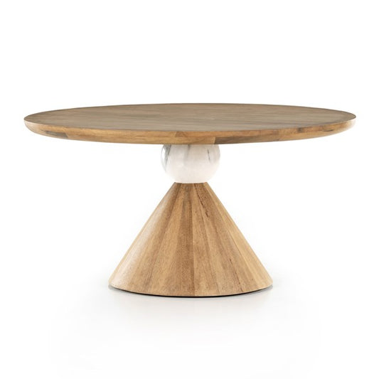 Bibianna Dining Table - White Marble