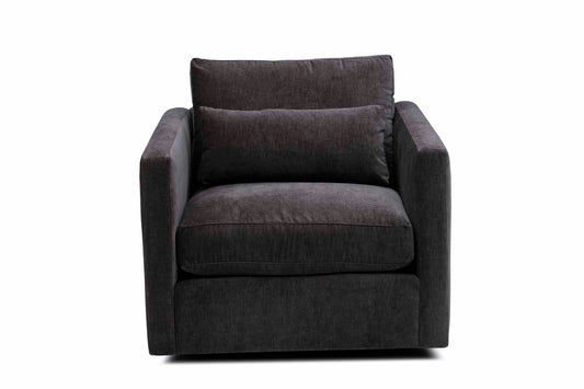 Emory Swivel Chair in Vickie Otter