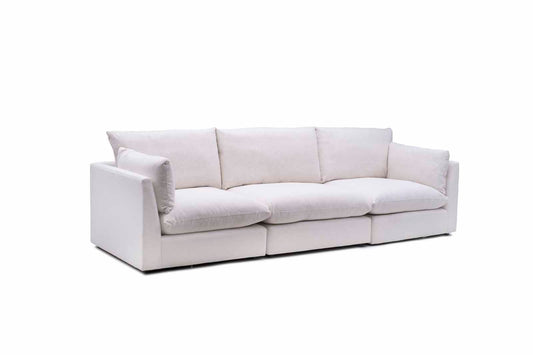 Coquina Modular Sectional in Nomad Snow 3 Piece