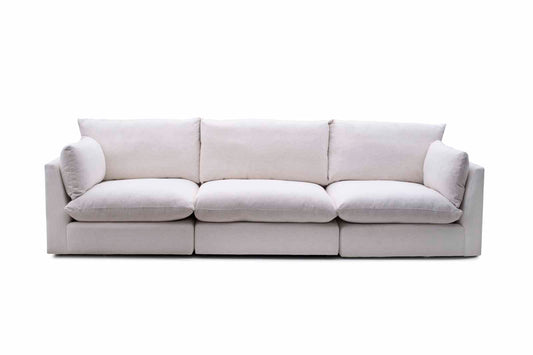 Coquina Modular Sectional in Nomad Snow 3 Piece