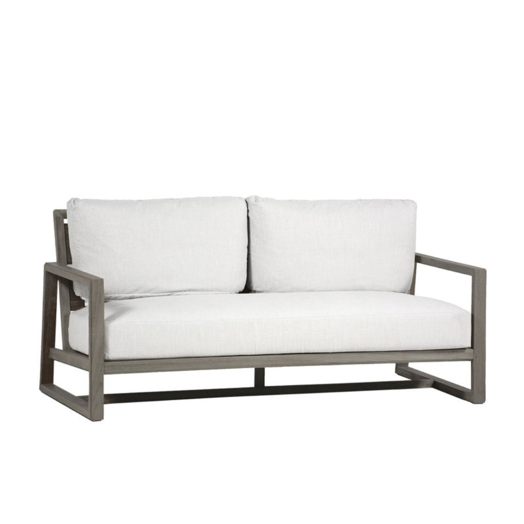 Avondale Aluminum Love Seat Oak