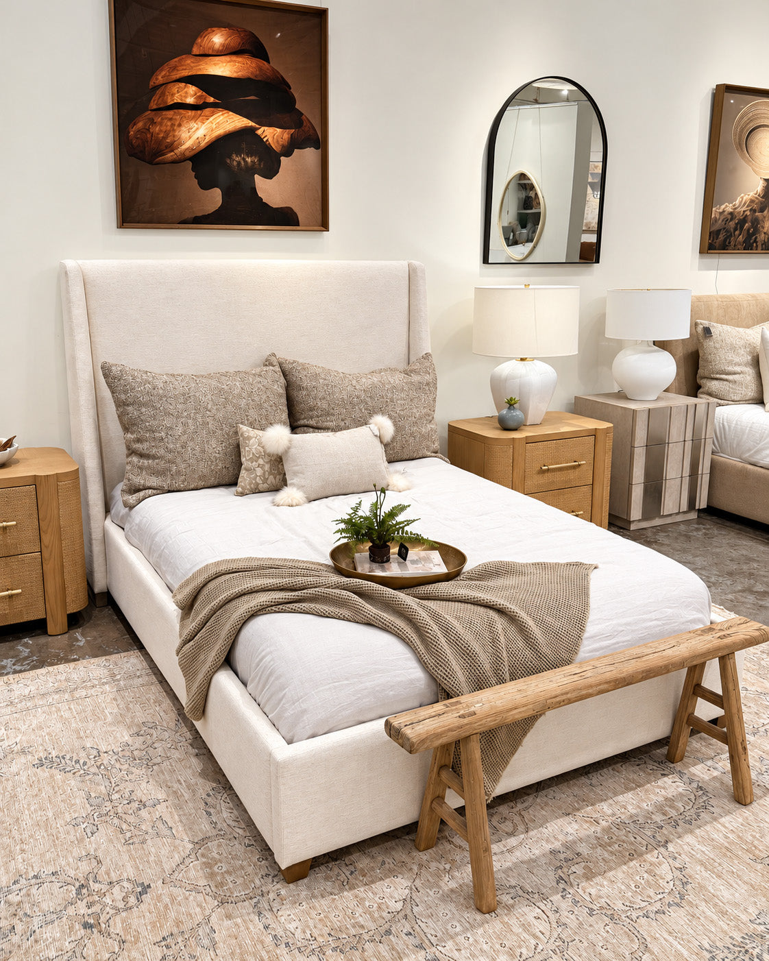 Bed  and bedroom accessories in our J  Turner & Co. Showroom