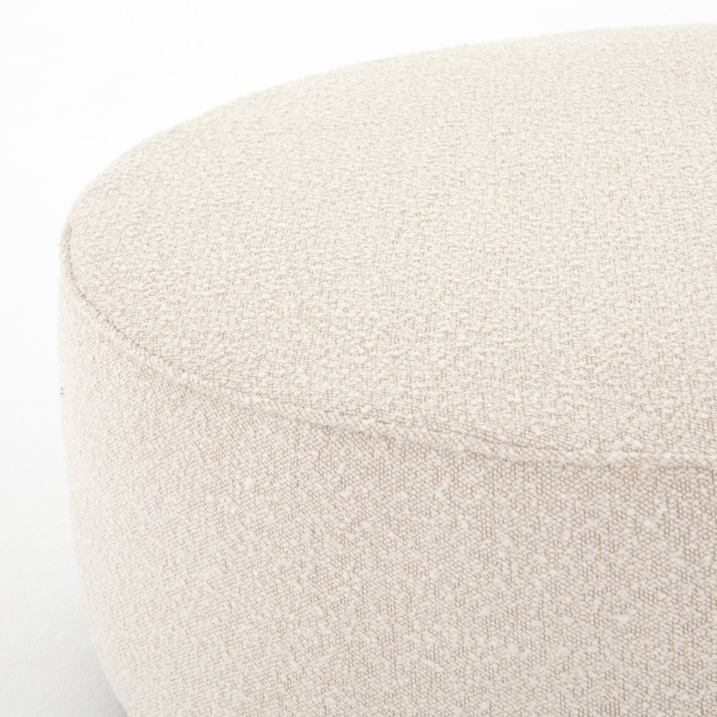 Sinclair Large Round Ottoman-Knoll Nat