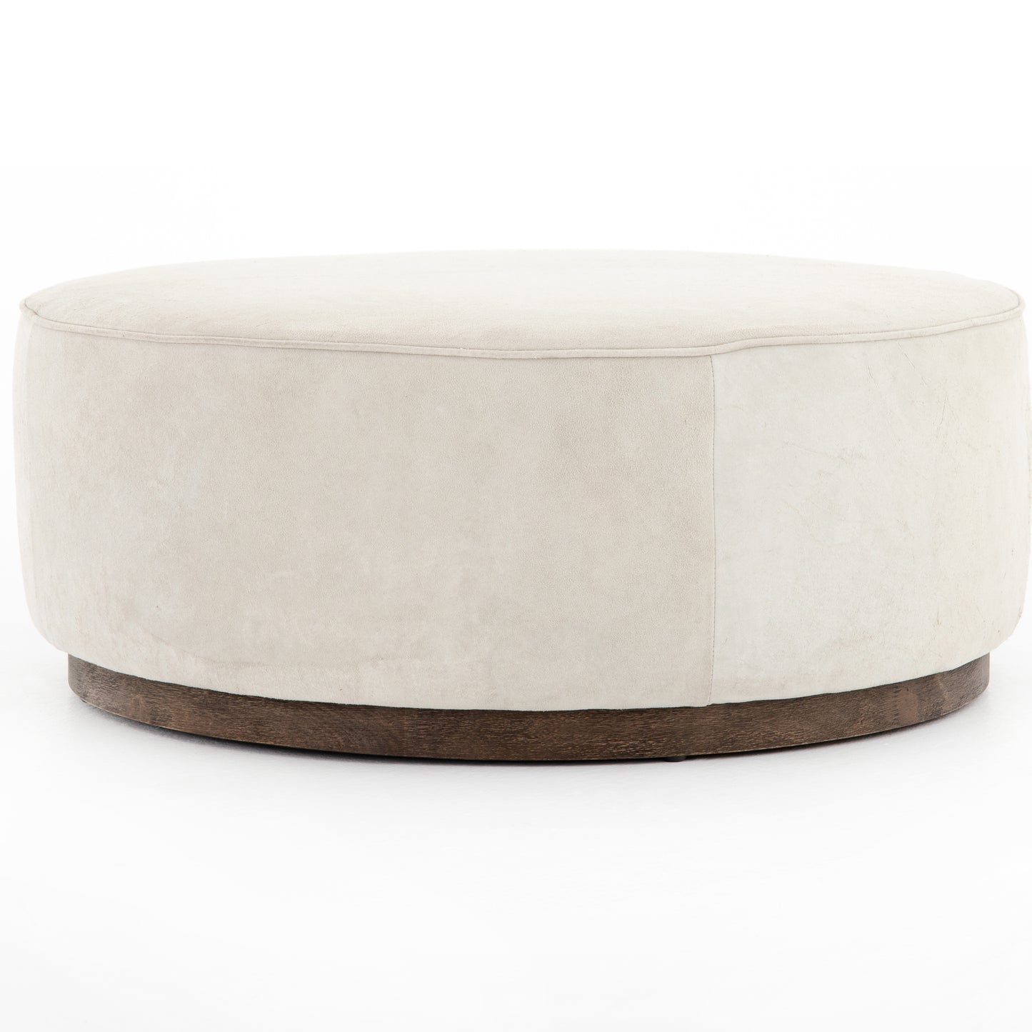 Sinclair Large Round Ottoman-Oyster