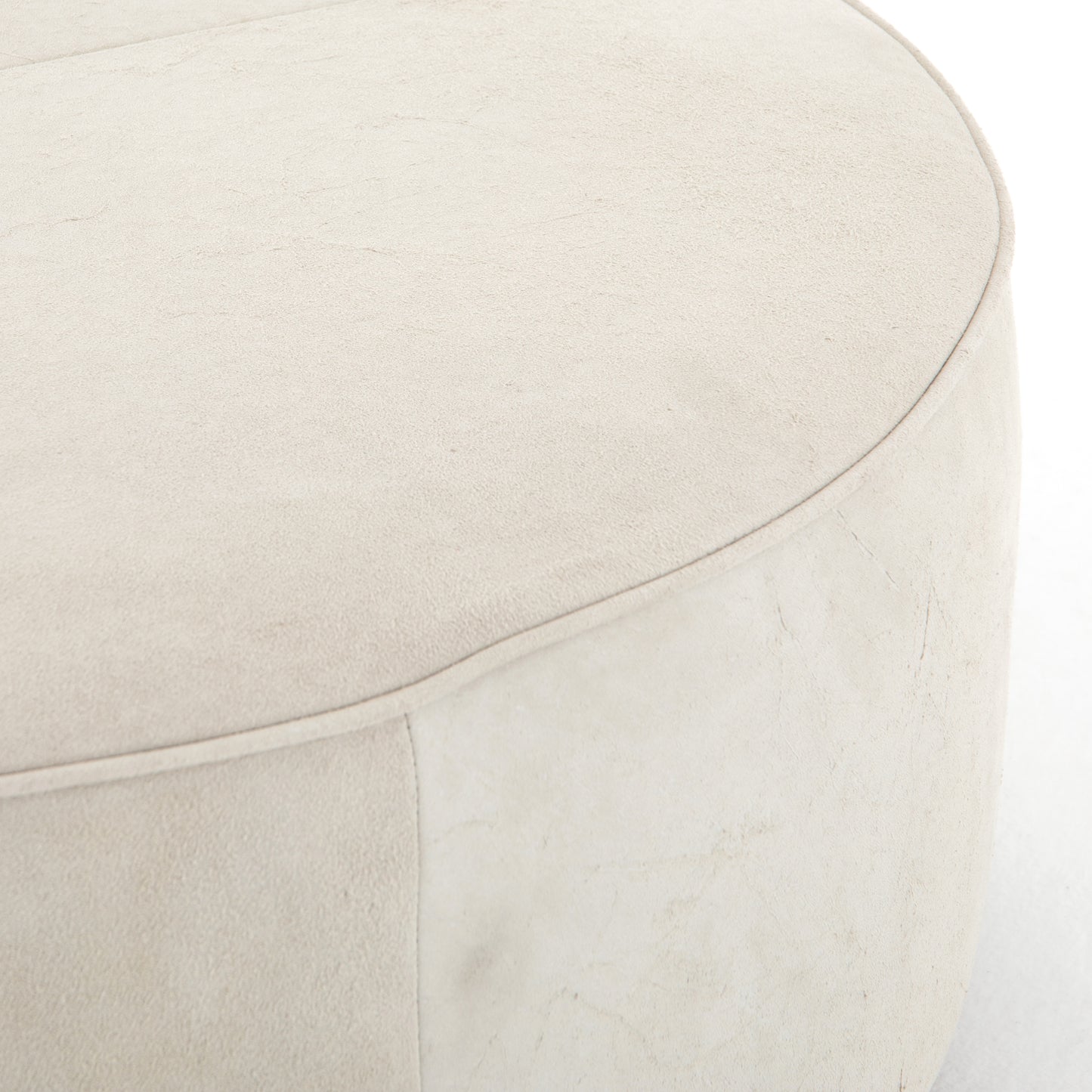 Sinclair Large Round Ottoman-Oyster