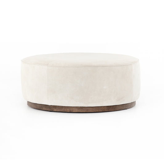 Sinclair Large Round Ottoman-Oyster