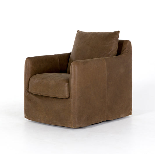 Banks Swivel Chair-Umber Grey