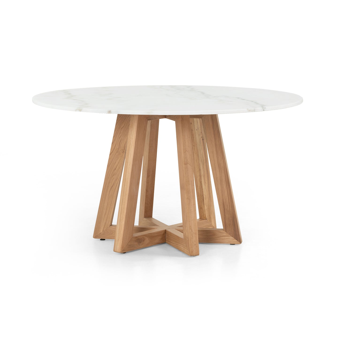 Creston Dining Table-White Marble