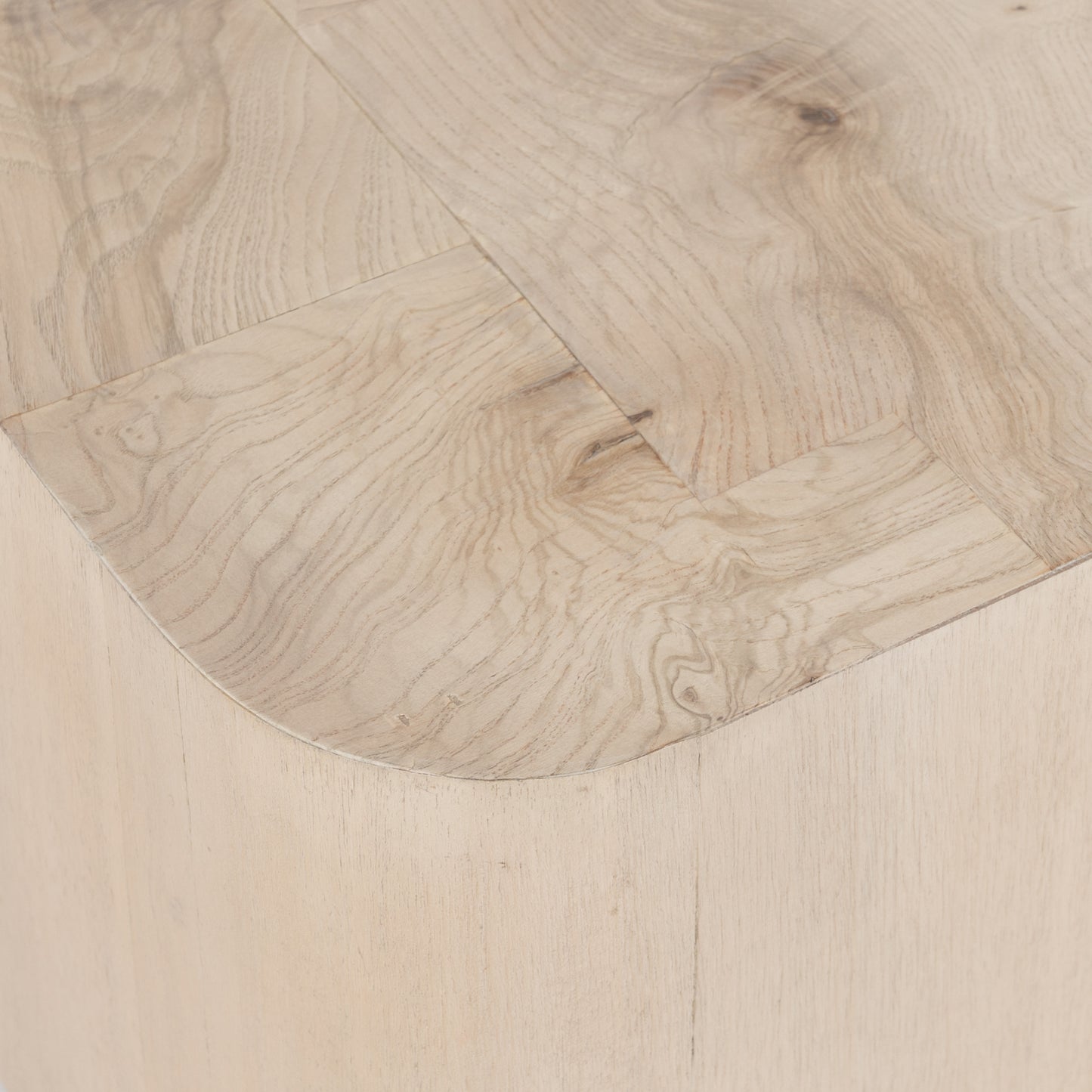 Blanco End Table-Bleached Burl