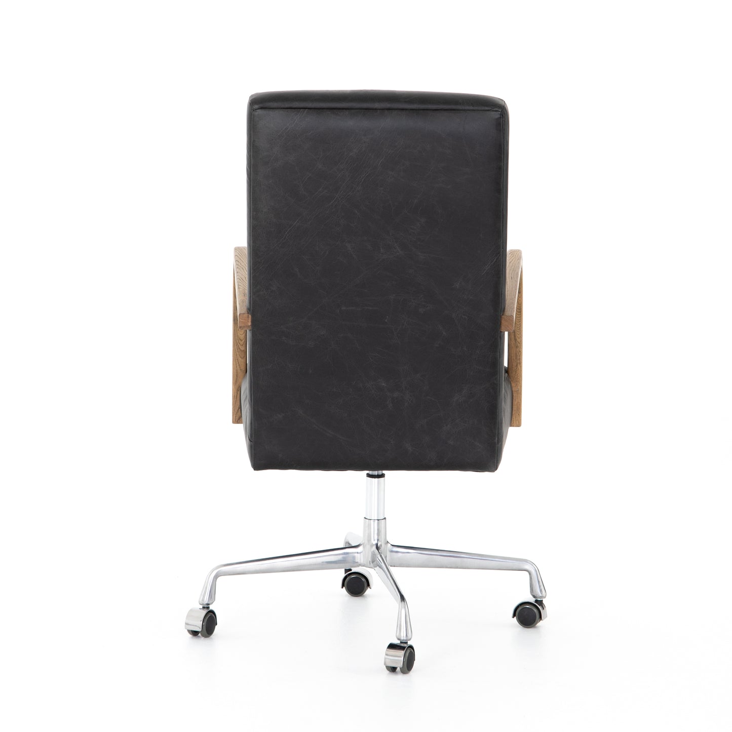 Bryson Channeled Desk Chair-Smoke
