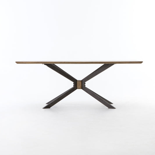 Spider Dining Table-79"-Sandy Oak