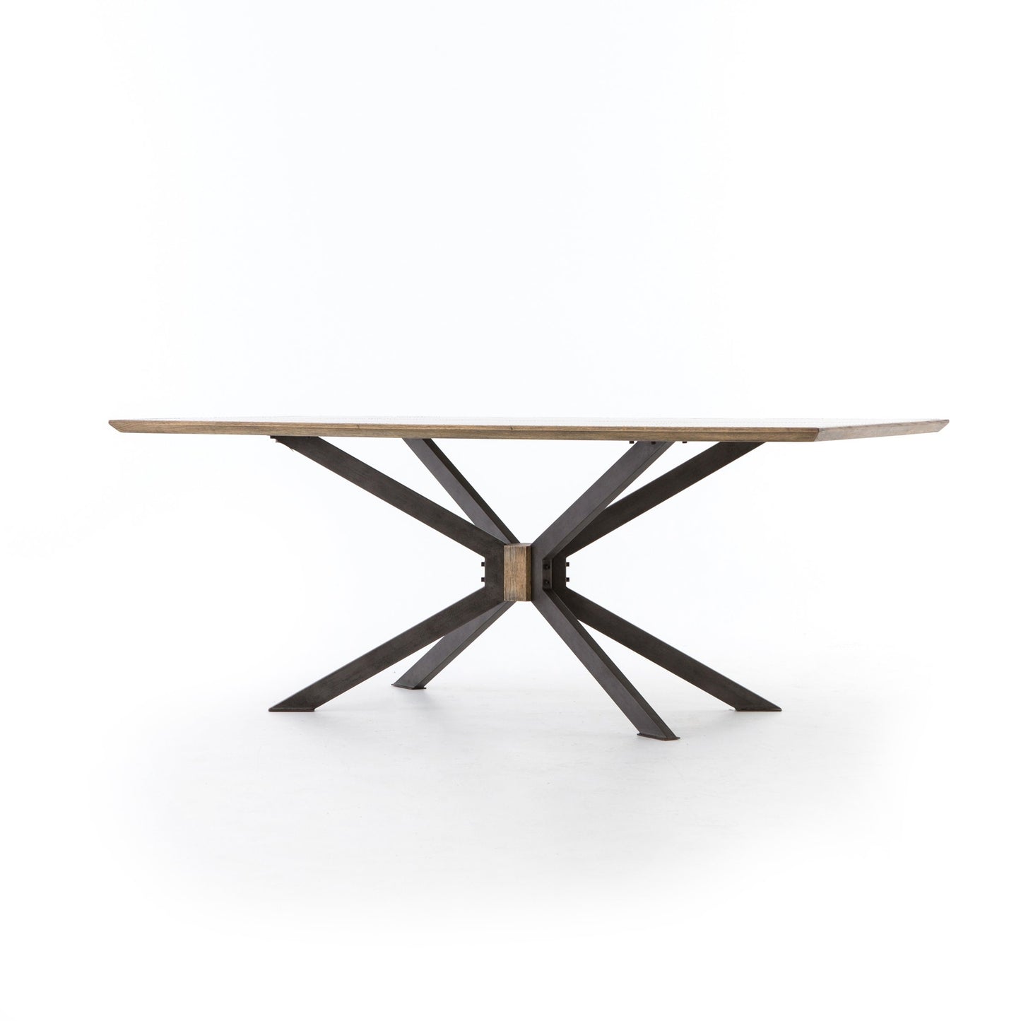Spider Dining Table-79"-Sandy Oak
