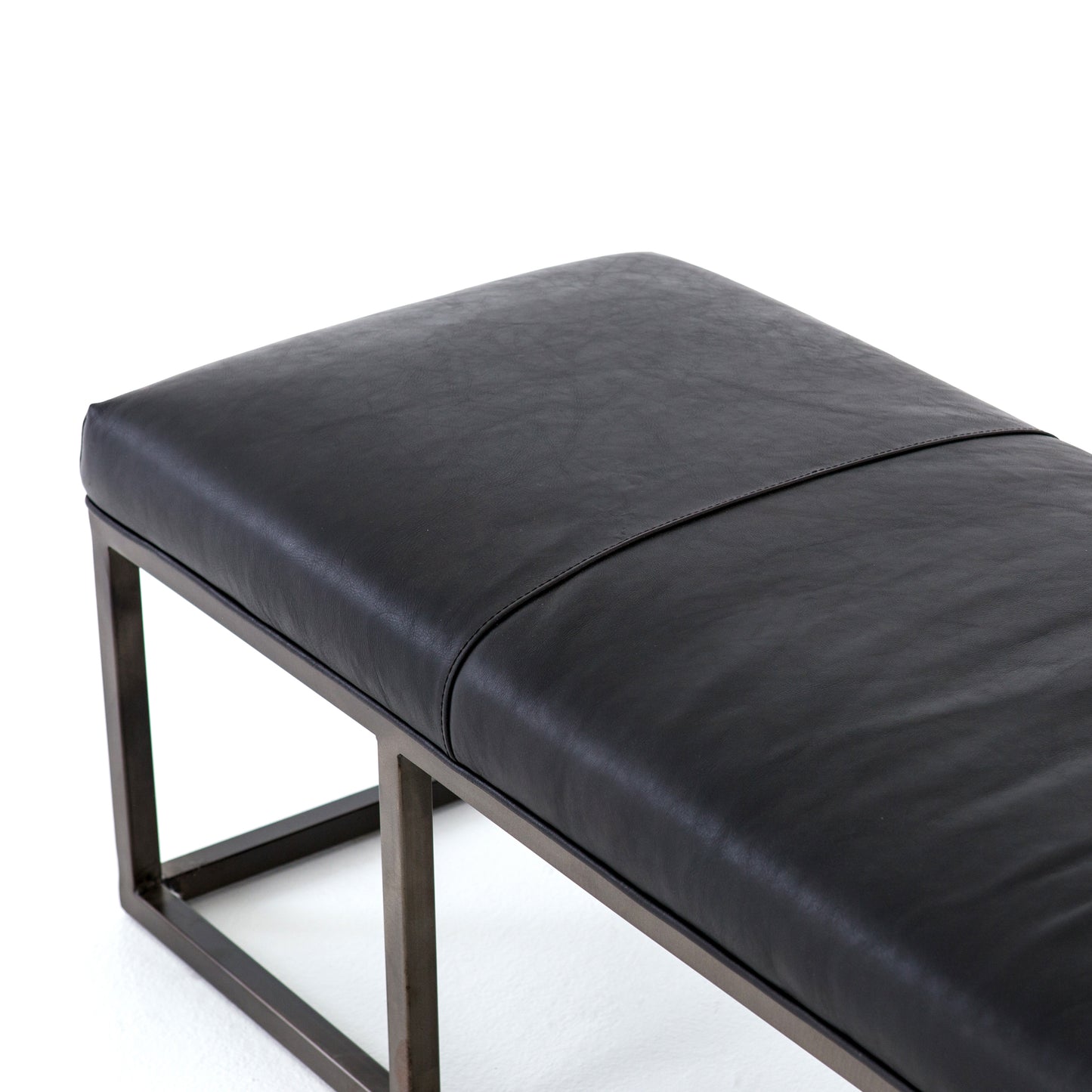Beaumont Leather Bench-Rider Black