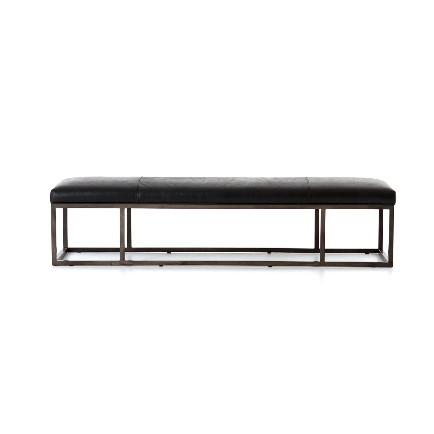 Beaumont Leather Bench-Rider Black