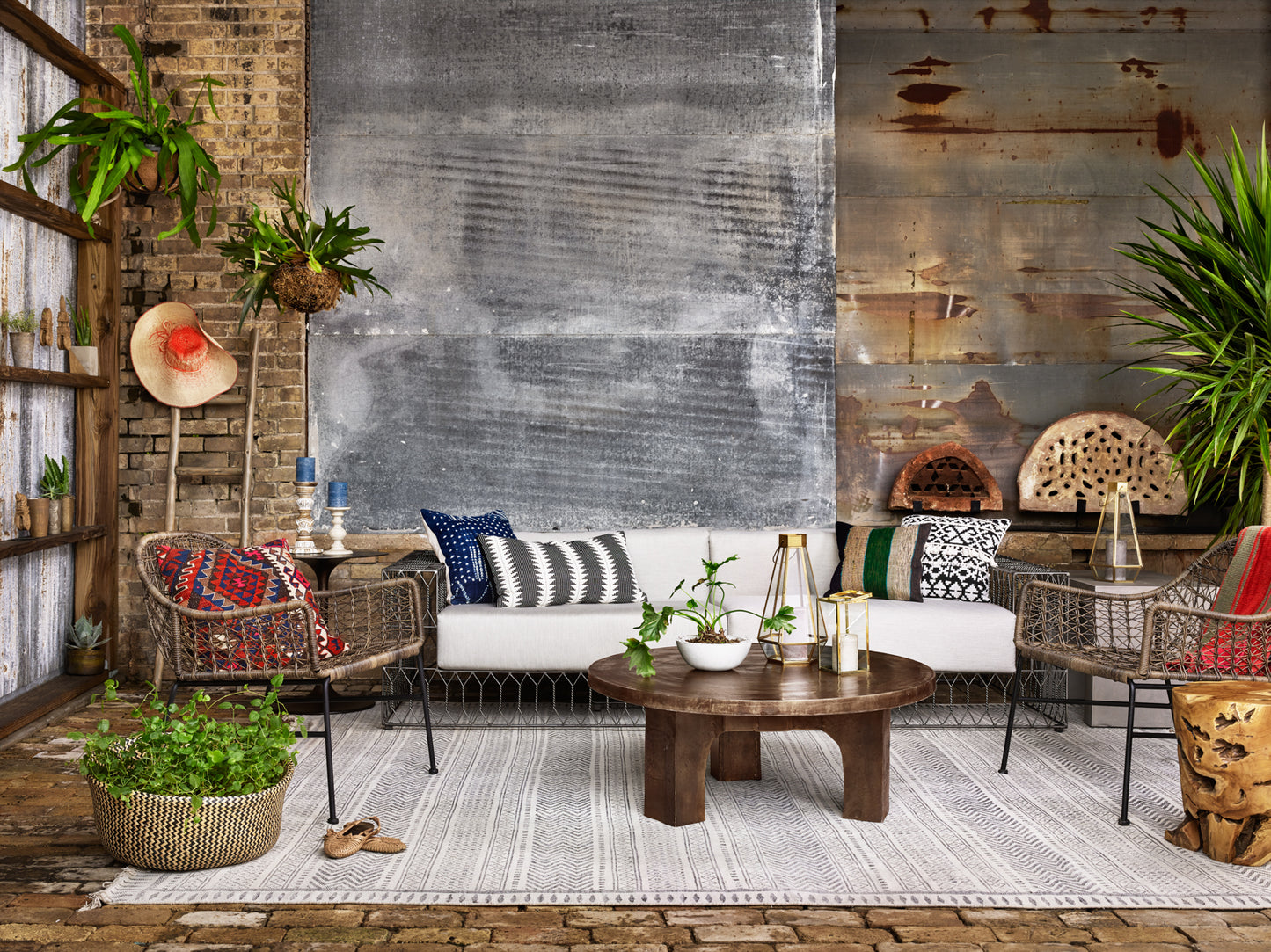Tulip Side Table-Antique Rust
