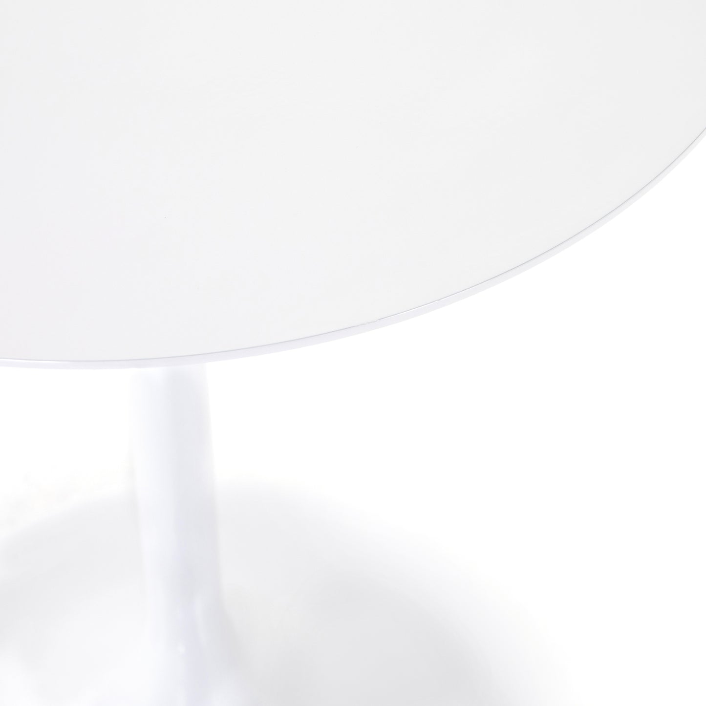 Tulip Side Table-White Aluminum