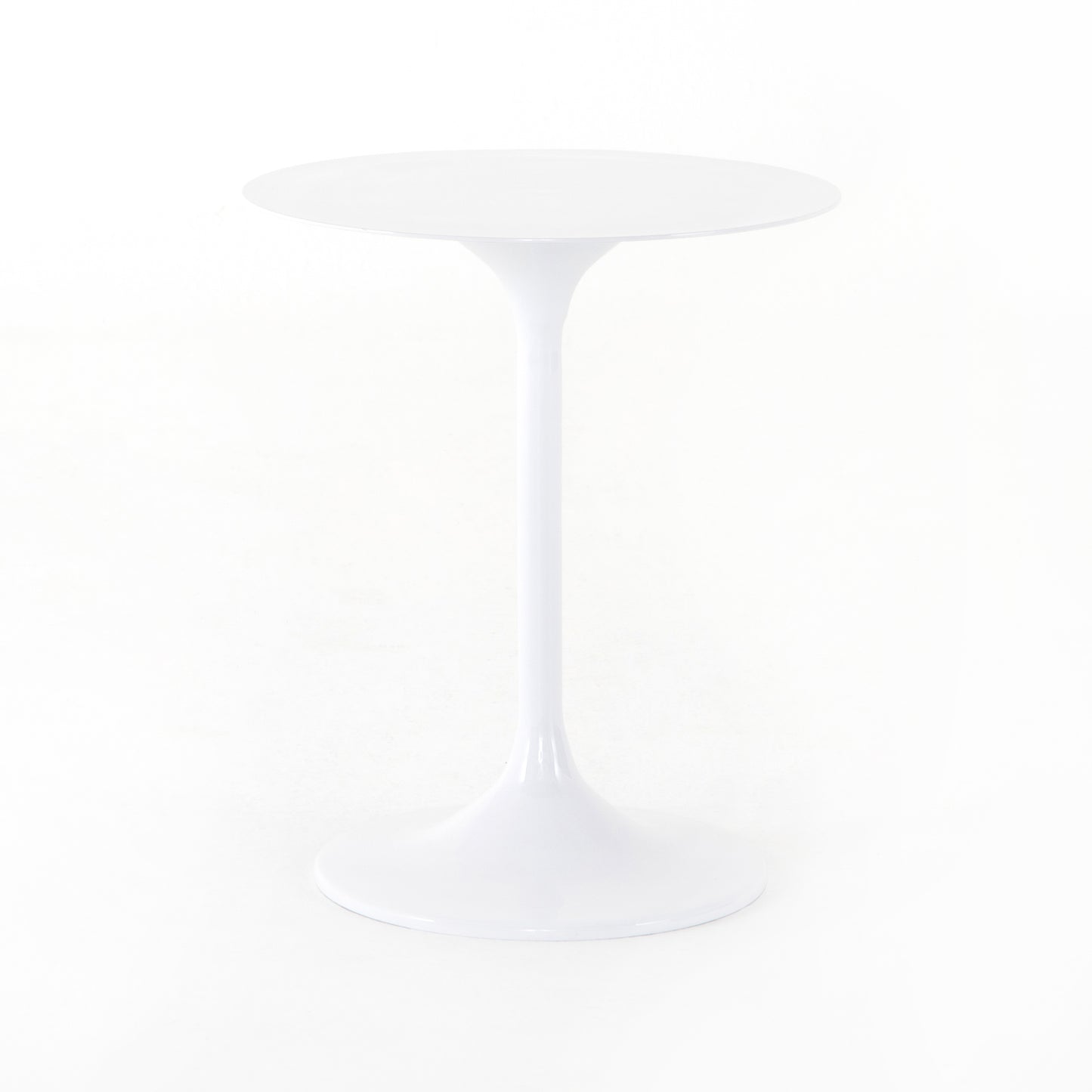 Tulip Side Table-White Aluminum