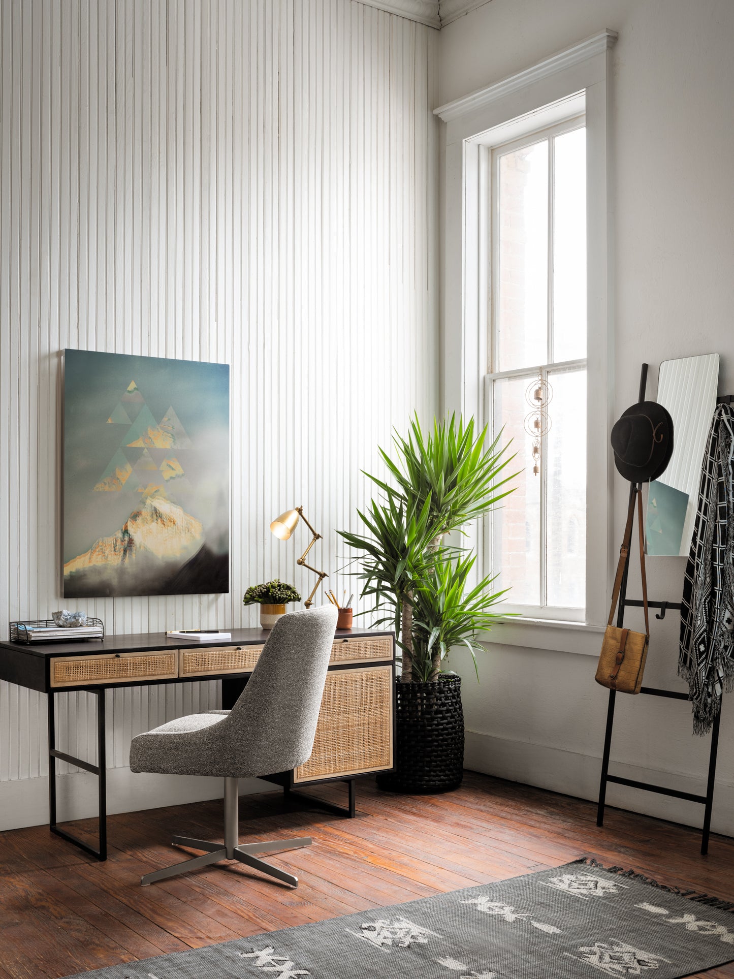 Carmel Desk-Black Wash