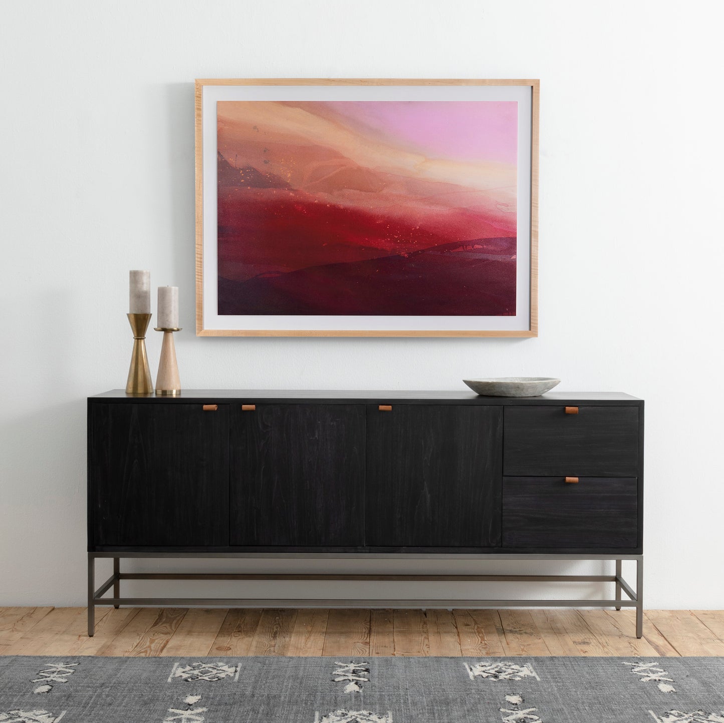 Trey Sideboard-Black Wash Poplar