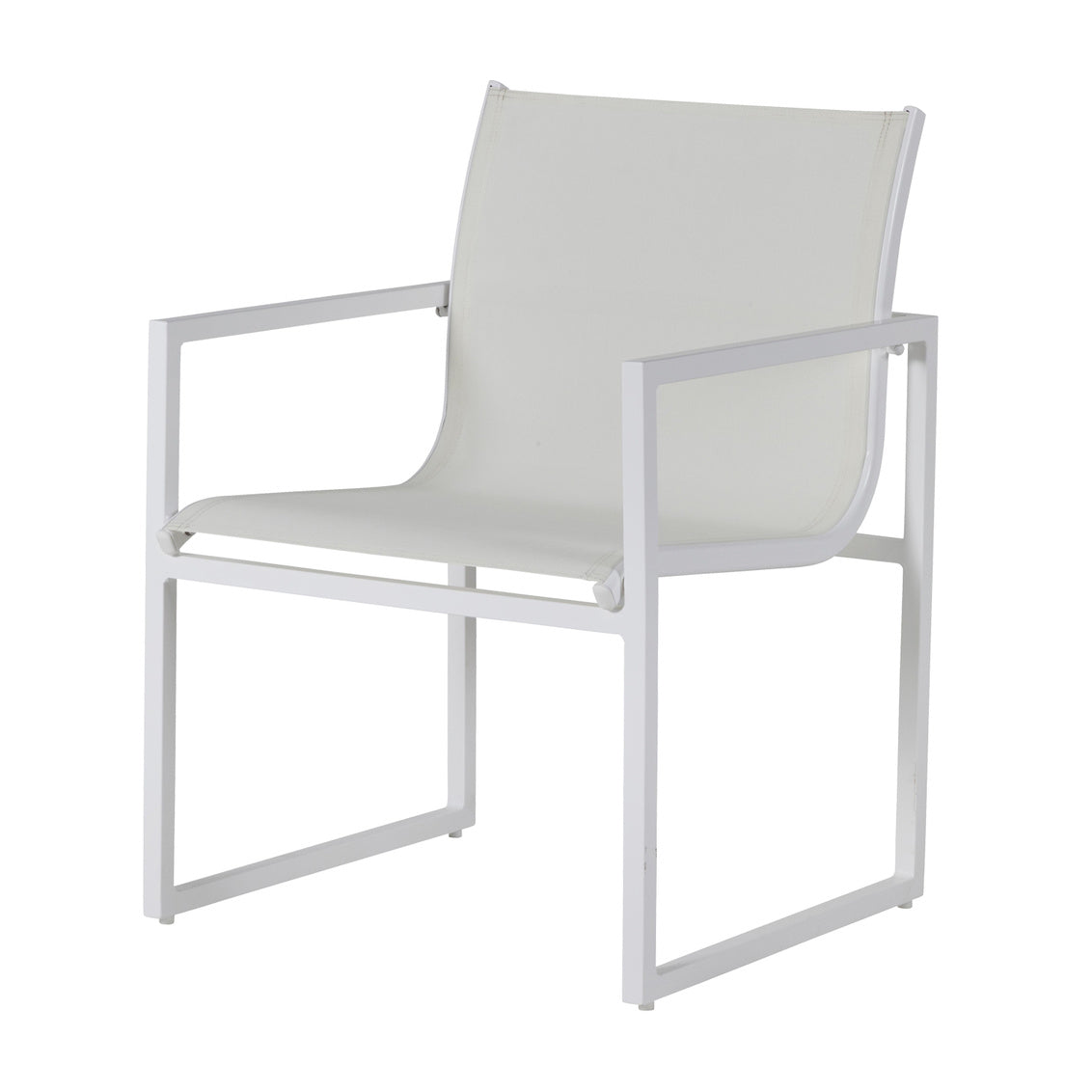 Serenata Sling Arm Chair Chalk With White Sling