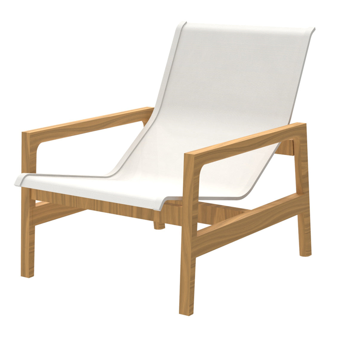 Seashore Easy Chair Natural Ndura Wood With White